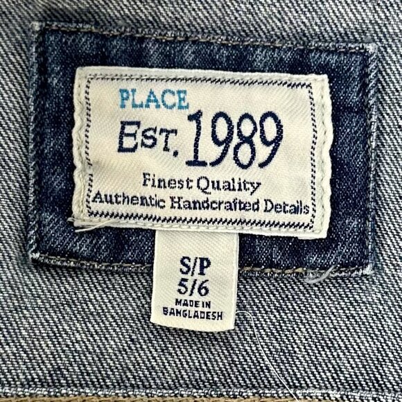 The Children’s Place Boys Blue Denim Jacket - Picture 10 of 11